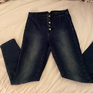 Guess high rise skinny jeans